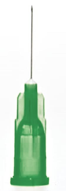 Injektionsnål KD-Fine 21G × 1,5" grön, Luer-Lock · 100-pack, produktbild