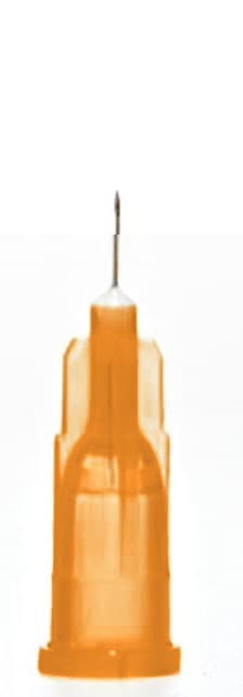 Injektionsnål KD-Fine 25G × 5/8" orange, Luer-Lock · 100-pack, produktbild