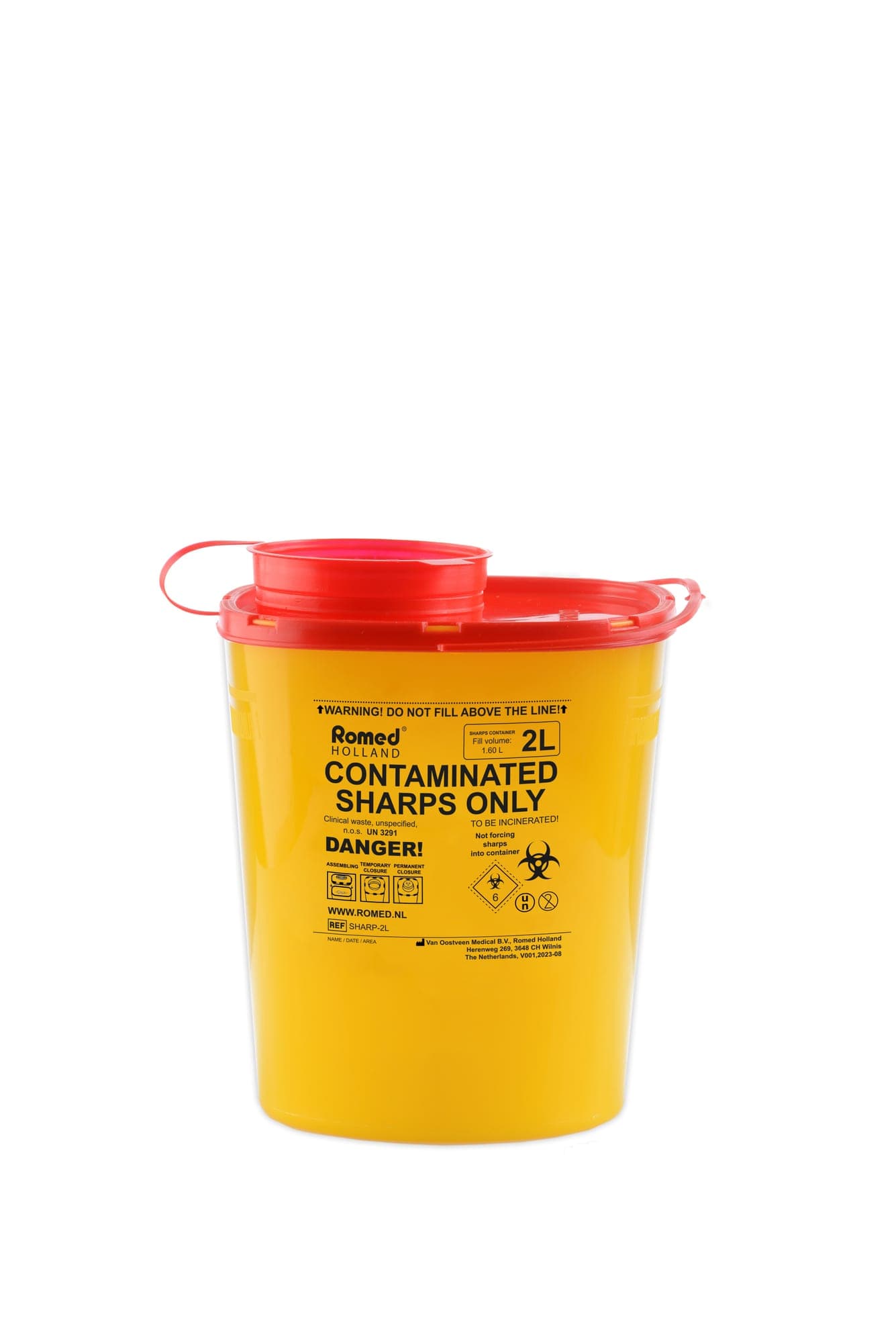 Sharps-container 2 L · säker kanylburk